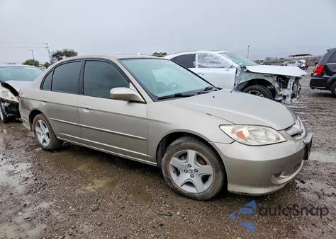 2004 Honda Civic Ex z USA, uszkodzony, nr VIN 2HGES26744H540132